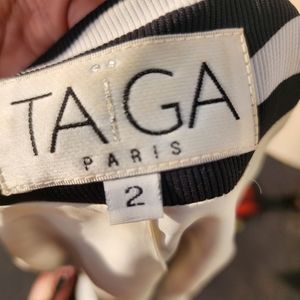 TAGA Animal Print Long Vest Sz 2